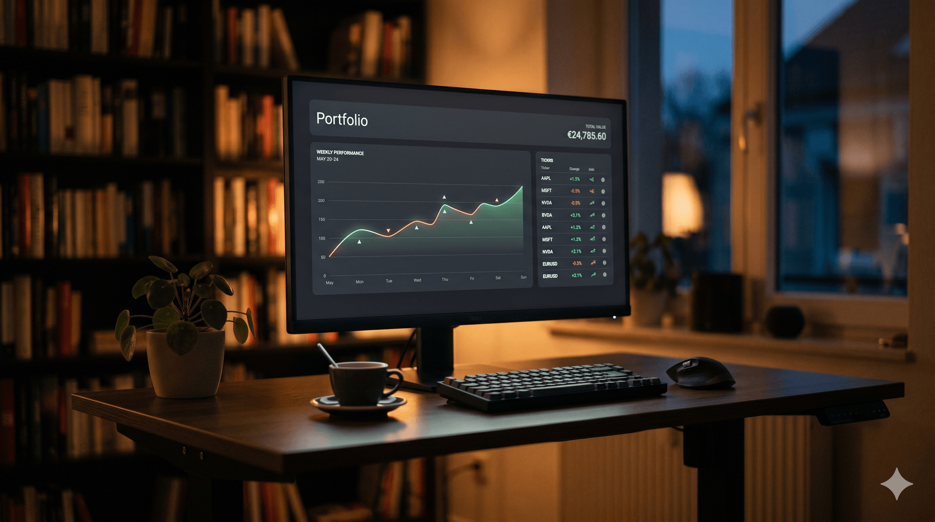 Portfolio Ticker — a tiny monitor for investments scattered across brokers cover image