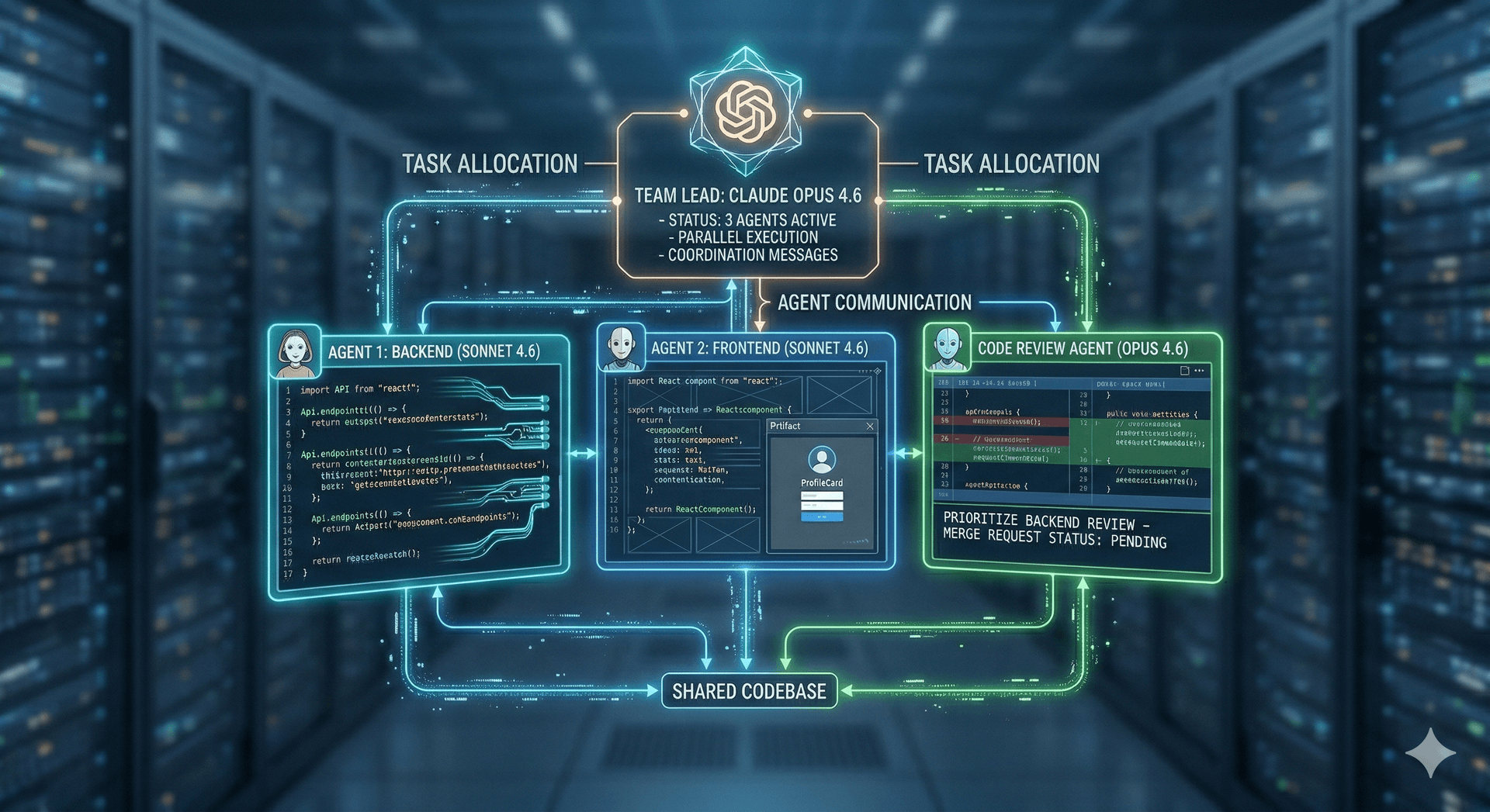 Using Claude Code's parallel agents to collaborate on a feature cover image